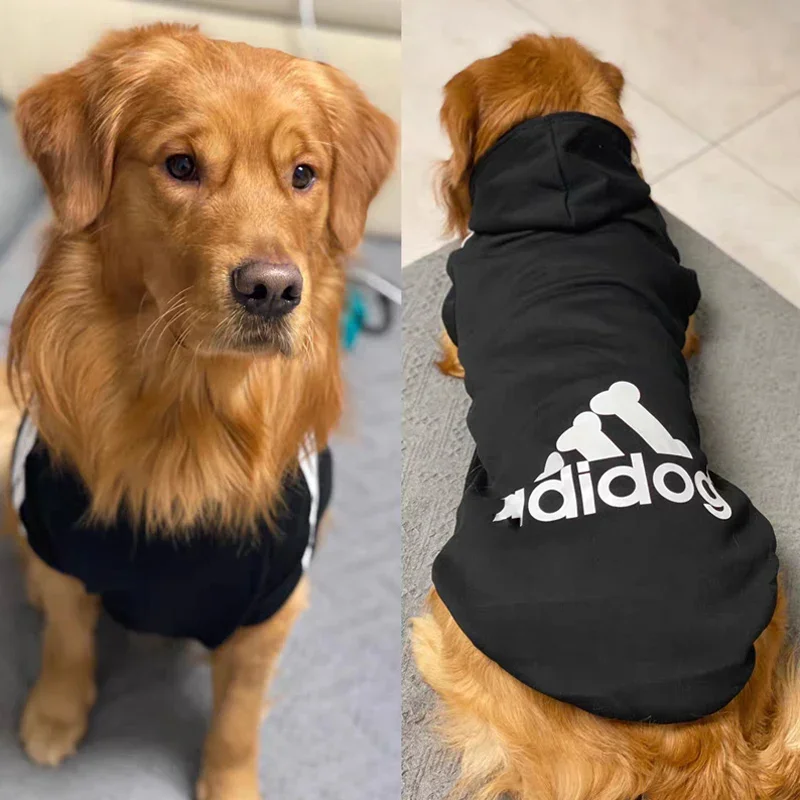 

3XL-9XL Sport Pet Dog Clothes for Small Medium Big Large Dogs Cotton Hooded Sweatshirt Hot Selling Warm Two-Legged Pets Jacket