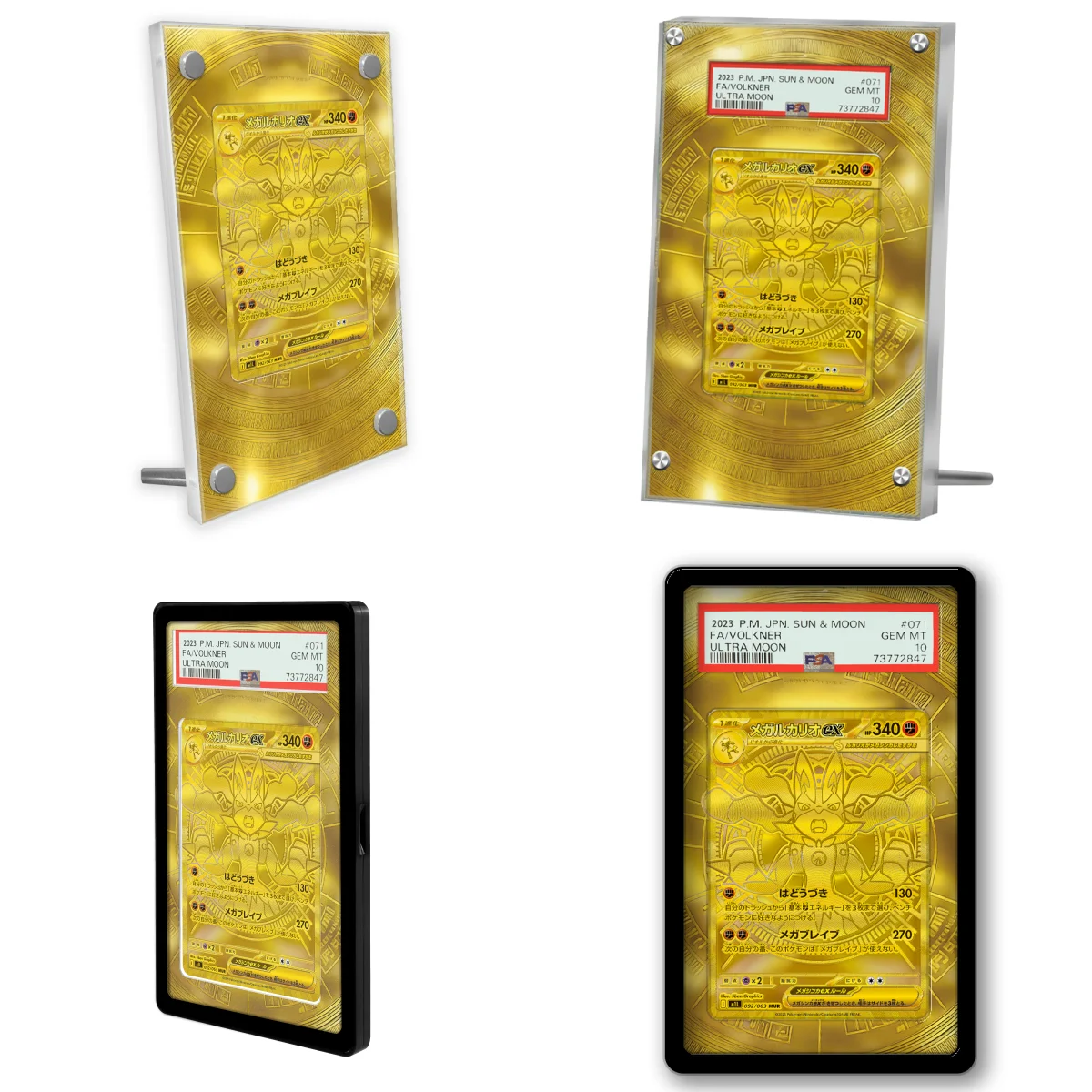 

Карта Pokemon Mega Brave Lucario, расширенная художественная витрина, коллекционная карточка, расширенная картина, стеллаж для дисплея Psa, за исключением