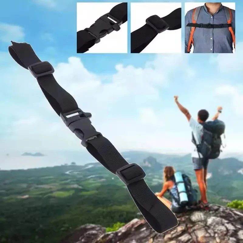 

Outdoor Backpack Chest Bag Strap Harness Adjustable Shoulder Strap for Bag Camping Tactical Bags Straps Accessories