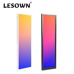 LESOWN mini Long Wide Monitor 1920x480 HDMI IPS 8.8 inch Stretch Bar Touchscreen Adia64 Secondary Screen Display for PC White