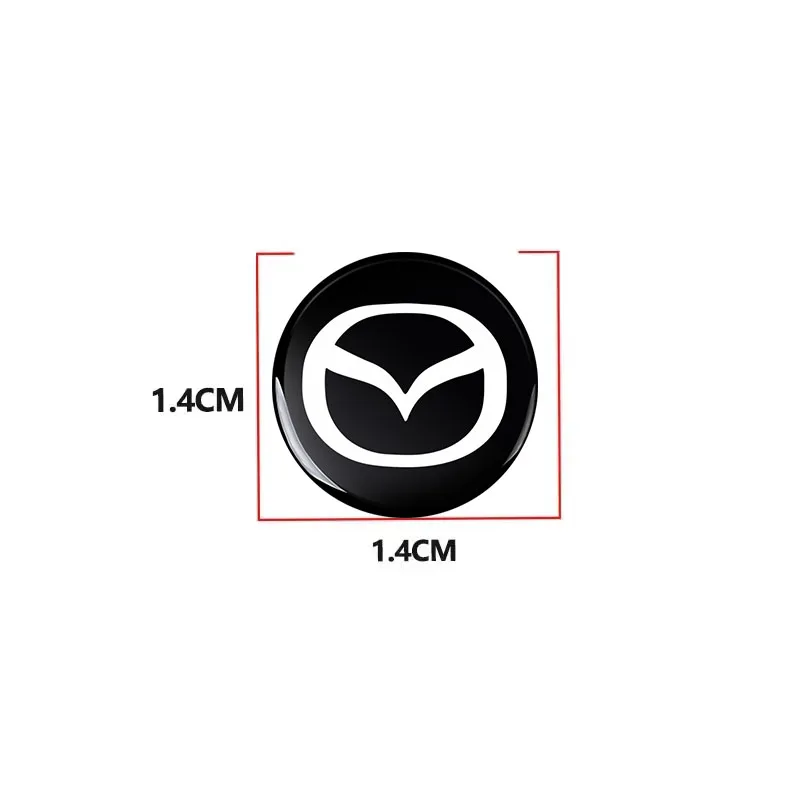 Car Interior Decorative Stickers Remote Key Stickers Badge Steering Wheel Decoration for Mazda Atenza Axela Demio CX3 CX5 MP MS