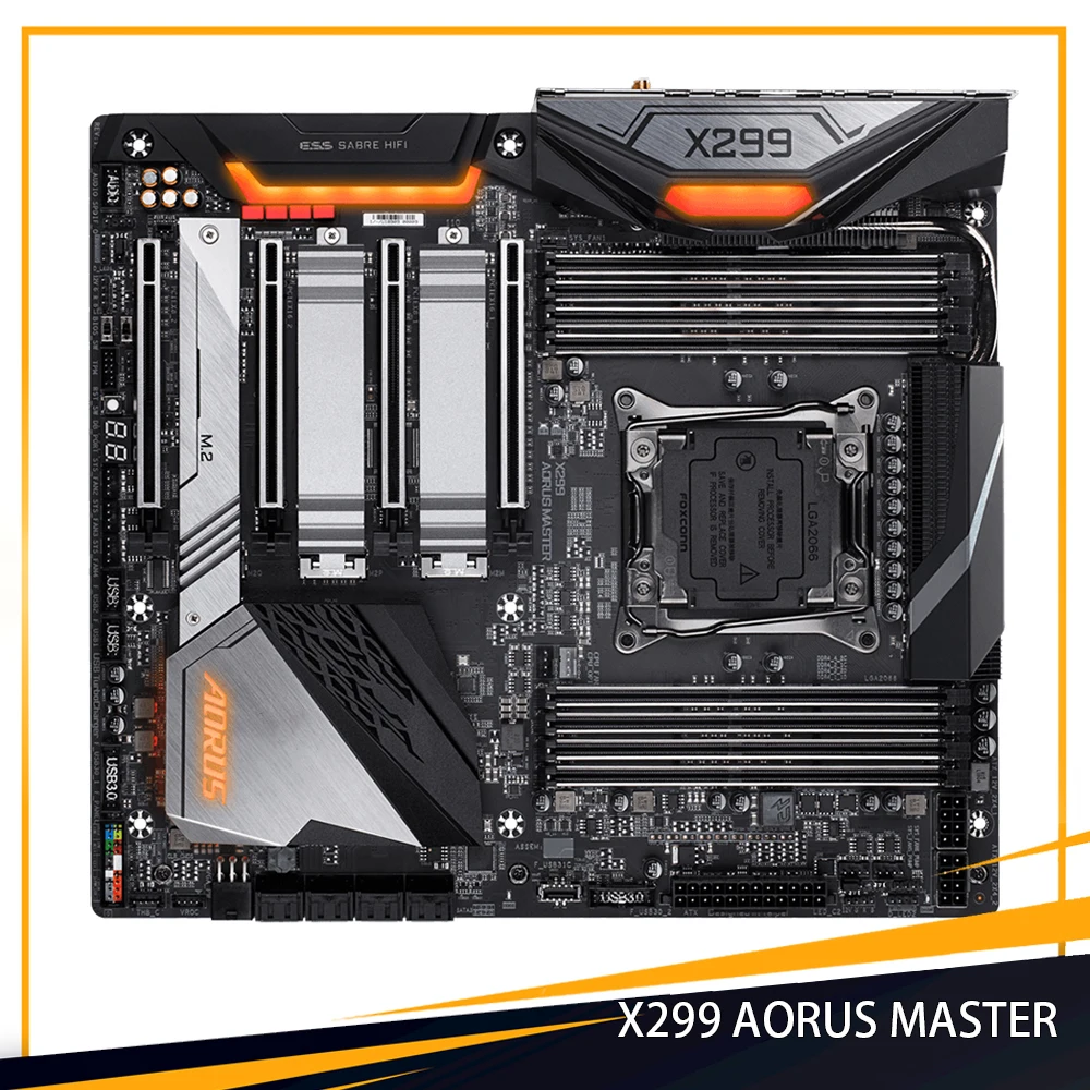 

X299 AORUS MASTER For Gigabyte Motherboard LGA2066 8*DDR4 128GB E-ATX Core X Series 44-Lane/28-Lane CPU Processor High Quality