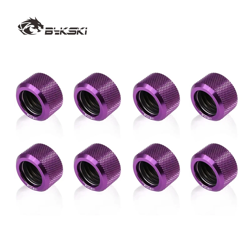 8pcs/lot Hard Tube Fitting OD16mm Hand Compression Fitting G1/4' 4 Layer Seal Ring use for PMMA/PETG Rigidity Tube L16 fitting