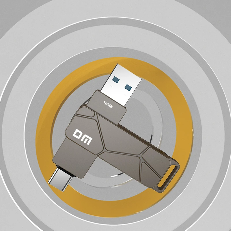 DM-Clé usb 3.2 de type c, support à mémoire de 64 gb 128 gb 256 gb, lecteur flash avec port pour touristes, pour smartphone et ordinateur