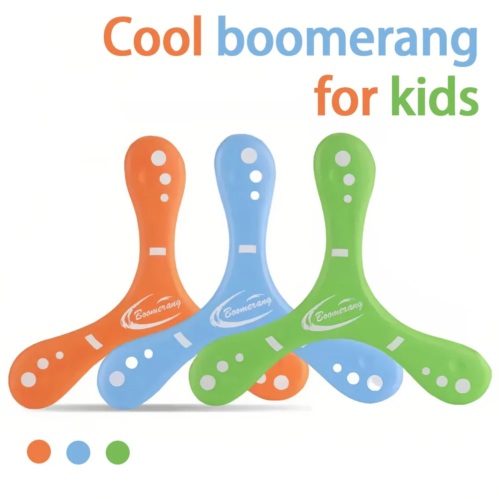 Zacht 3-bladig boemerang Flying Disc-speelgoed voor kinderen – EVA Outdoor Cross Toy, interactief sportspel voor familie- en feestactiviteiten