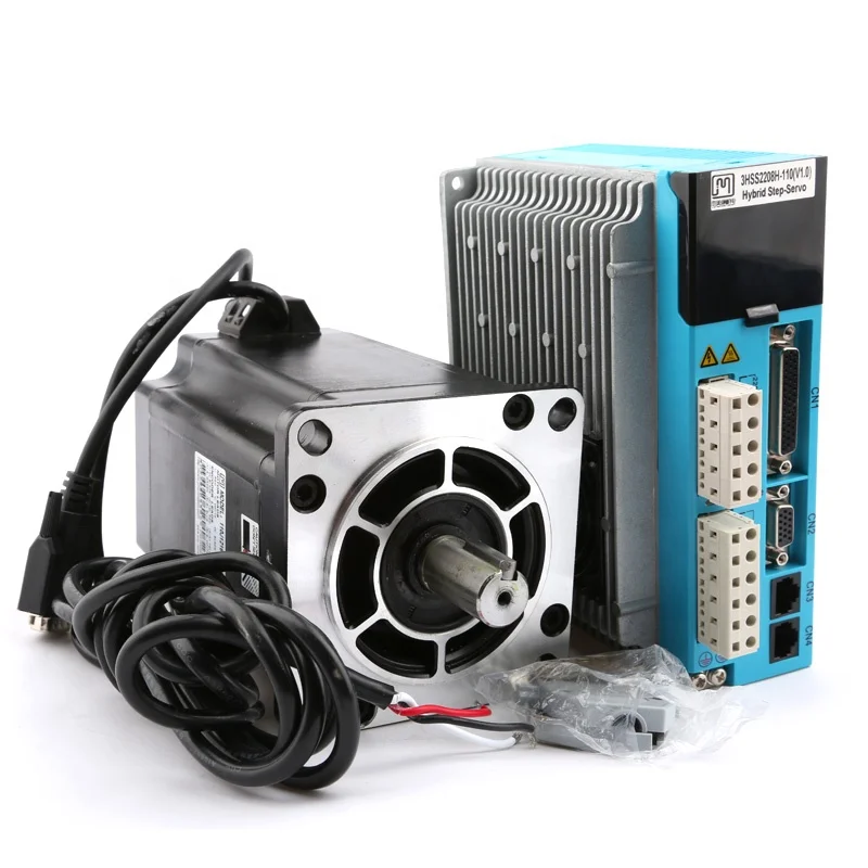 

42 enclosed stepper motor hybrid servo motor 3hss2208h driver with frame 110 easy stepper