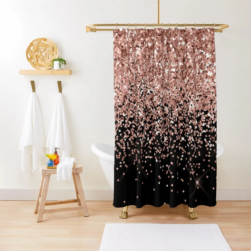 

Rose GoldGlitter Shower Curtain Waterproof Fabric Bathroom For The Bathroom For Bathrooms Bathroom And Shower Products Curtain