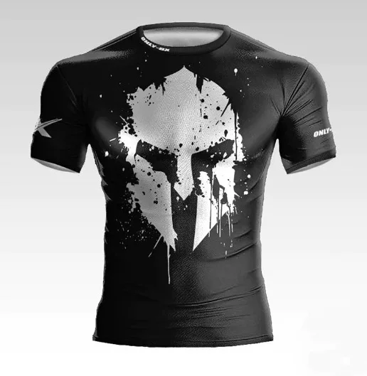 Summer New Men\'s Fitness Sports T-shirt 3D Muscular Men Tough Guy Style Tee Shirts Fashion Gym High Quality Short Sleeve Man Top