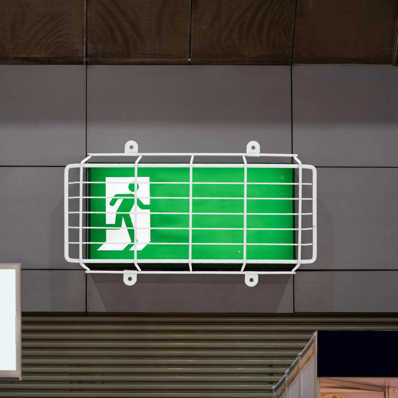 Notlicht-Schutzhülle, Eisengeflecht, Käfigschutz für Deckenleuchte, Ventilator, Metallbeleuchtung, Haltbarkeit, langlebige Leistung