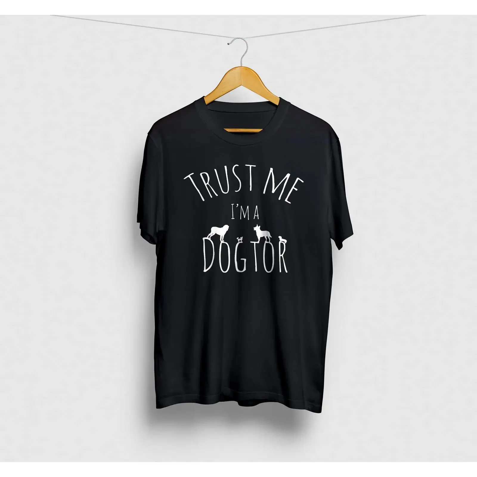 Trust Me I'm A Dogtor Veterinarian Vet Tech T Shirt Veterinary Graduation Casual vintage Washed Slightly Unisex streetwear