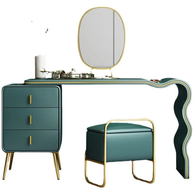 Post-modern light luxury dressing table, wind bedroom small apartment storage cabinet integrated modern simple dressing table