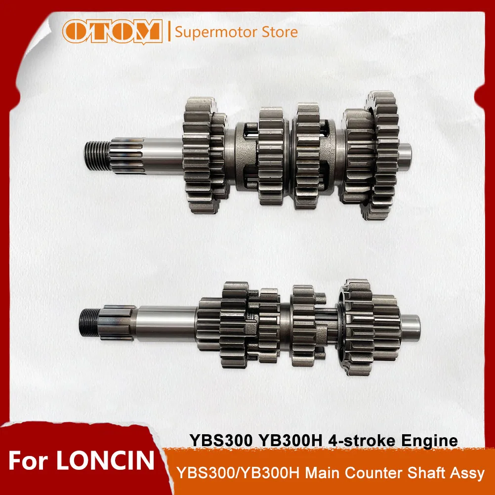 OTOM-estañón de transmisión del eje principal de la motocicleta, engranaje de transmisión para LONCIN YBS300 YB300H, accesorios de motor de 4 tiempos todoterreno