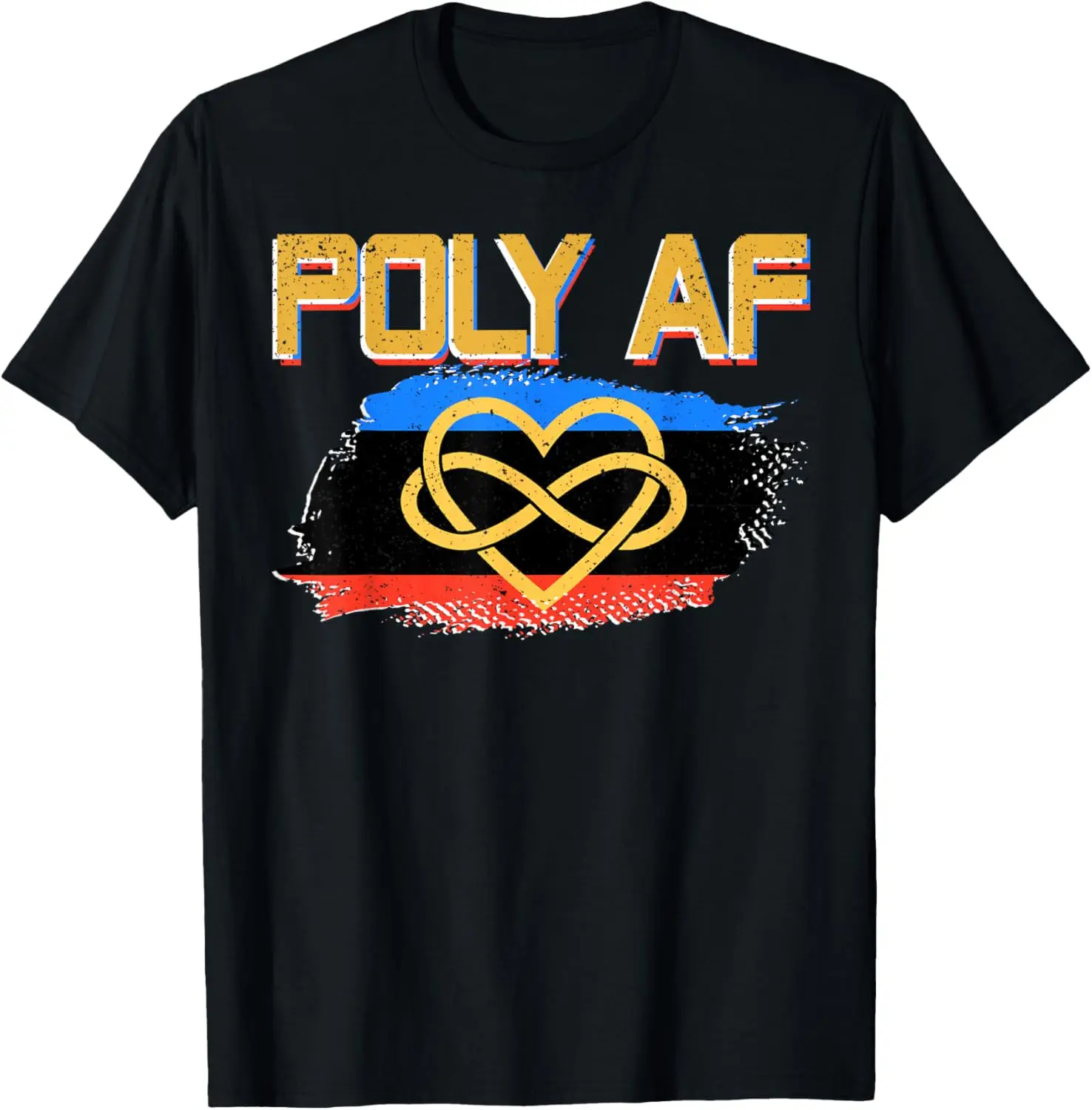 

Футболка Poly Af Polyamorous Flag Pride, 100% хлопок