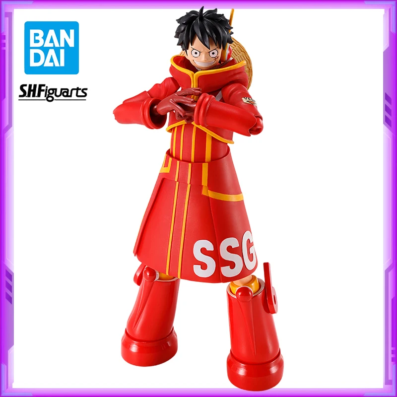 

Original BANDAI SHF ONE PIECE Monkey D Luffy Egghead PVC Anime Figures Action Figure Model Toys Christmas Gifts