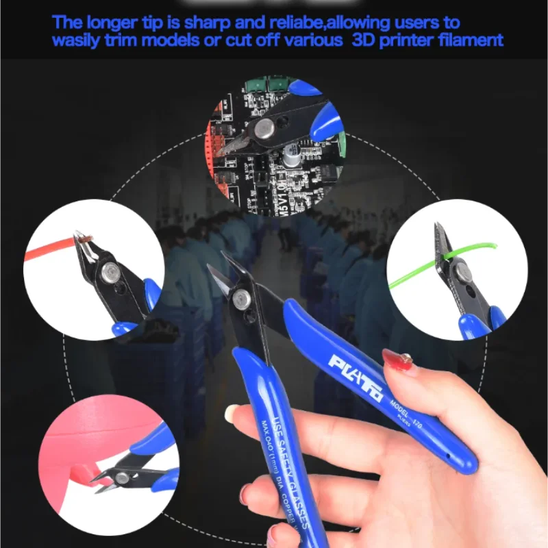 1PC 170 Wishful Clamp DIY Electronic Diagonal Pliers Side Cutting Nippers Wire Cutter 3D printer parts Hand Tools