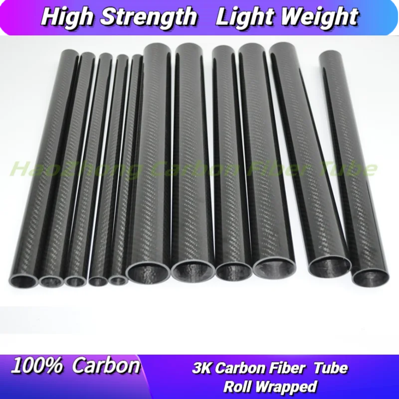 

1pcs 15MM OD x 10MM ID Carbon Fiber Tube 3k 500MM Long with 100% full carbon, Quadcopter Hexacopter Model DIY 15*10