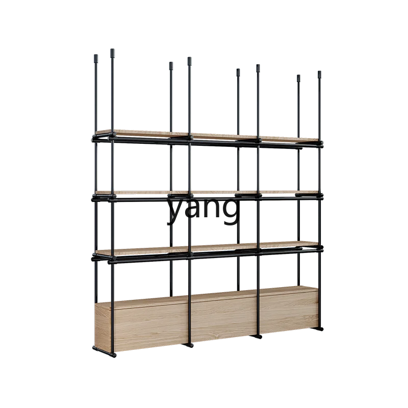 

LH stainless steel hanging cabinet light luxury rack against the wall household minimalist multi-layer partition shelf