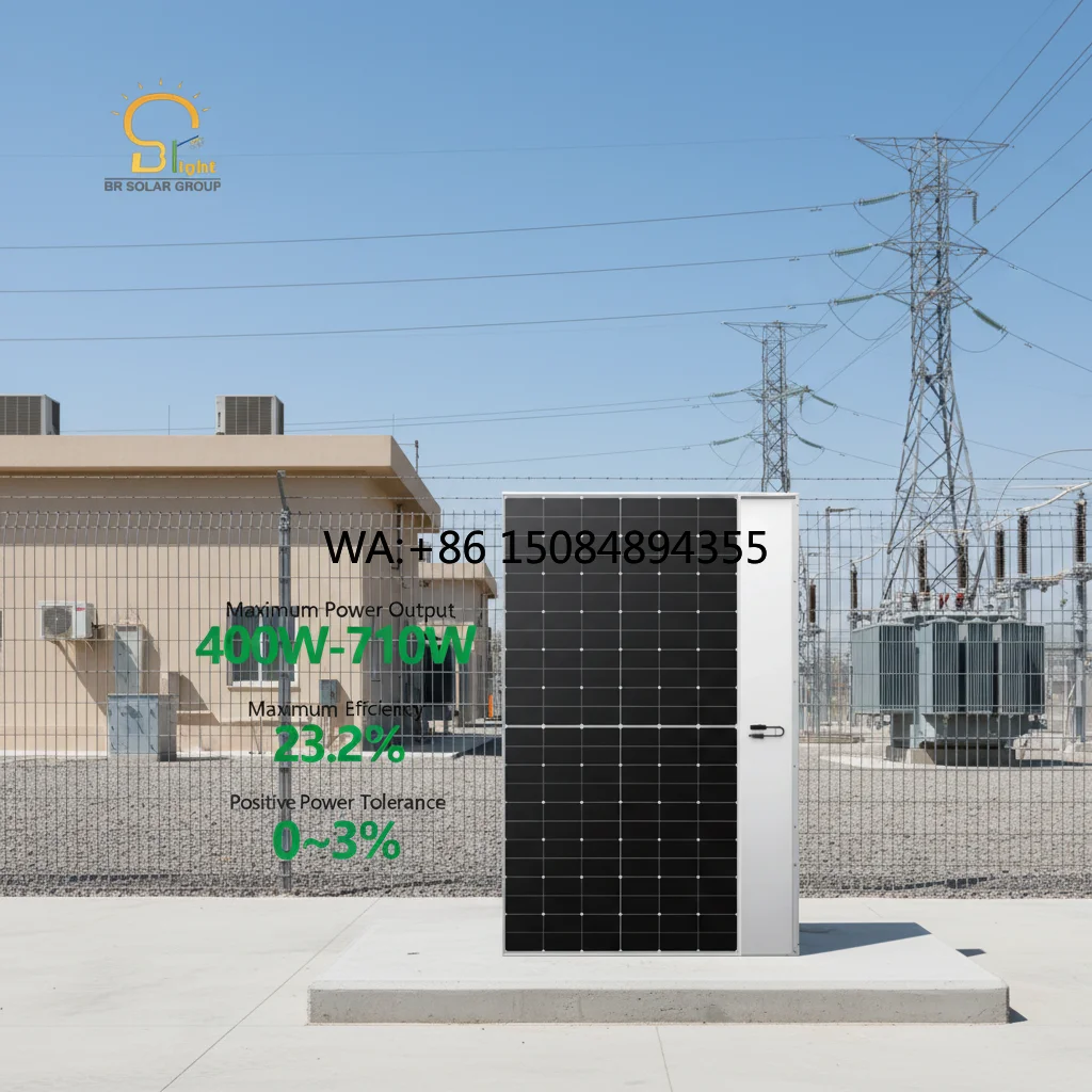 SOLAR Double Glass Solar Panel Bifacial 440w-460w Half Cell Mono Photovoltaic Panel for Rooftop Installation