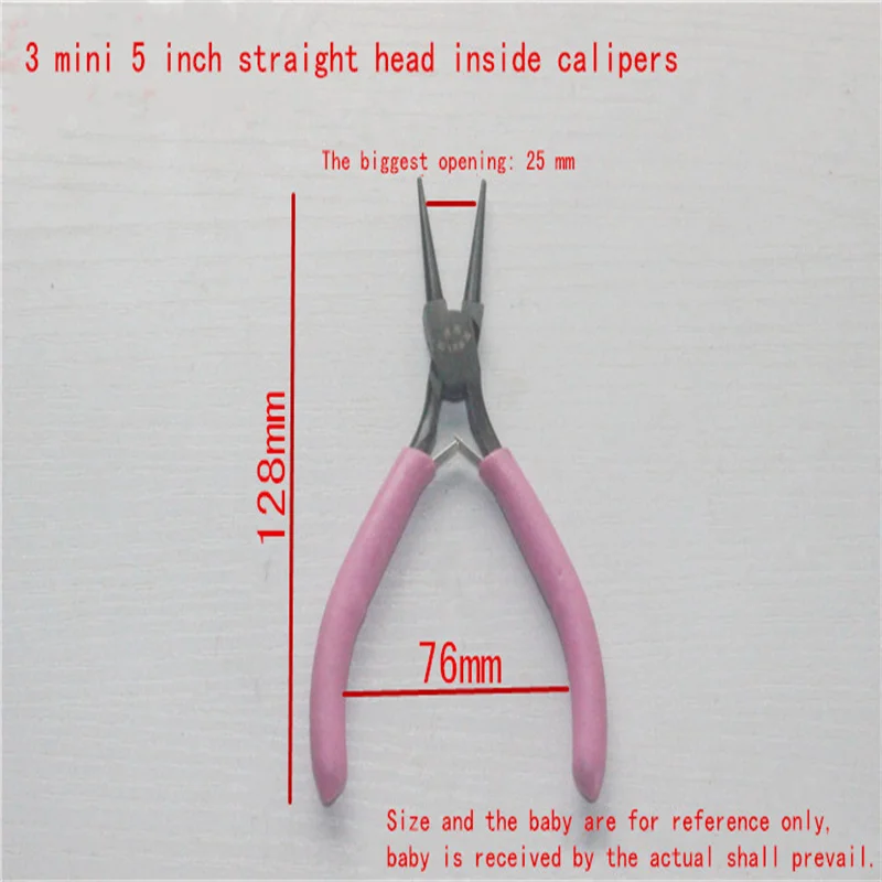 Mini handmade pliers 5-inch needle-nosed pliers toothless curved mouth round-nosed pliers multi-function jewelry DIY winding jew