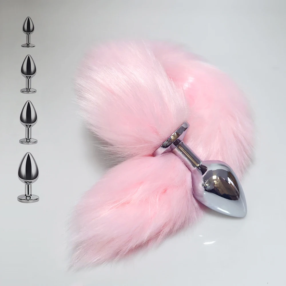 4 Sizes More colors Metal Butt Plug Fox Tail Intimate Toys Anal Extender Dilator Sex Shop Products Erotic Games Goods For Adults