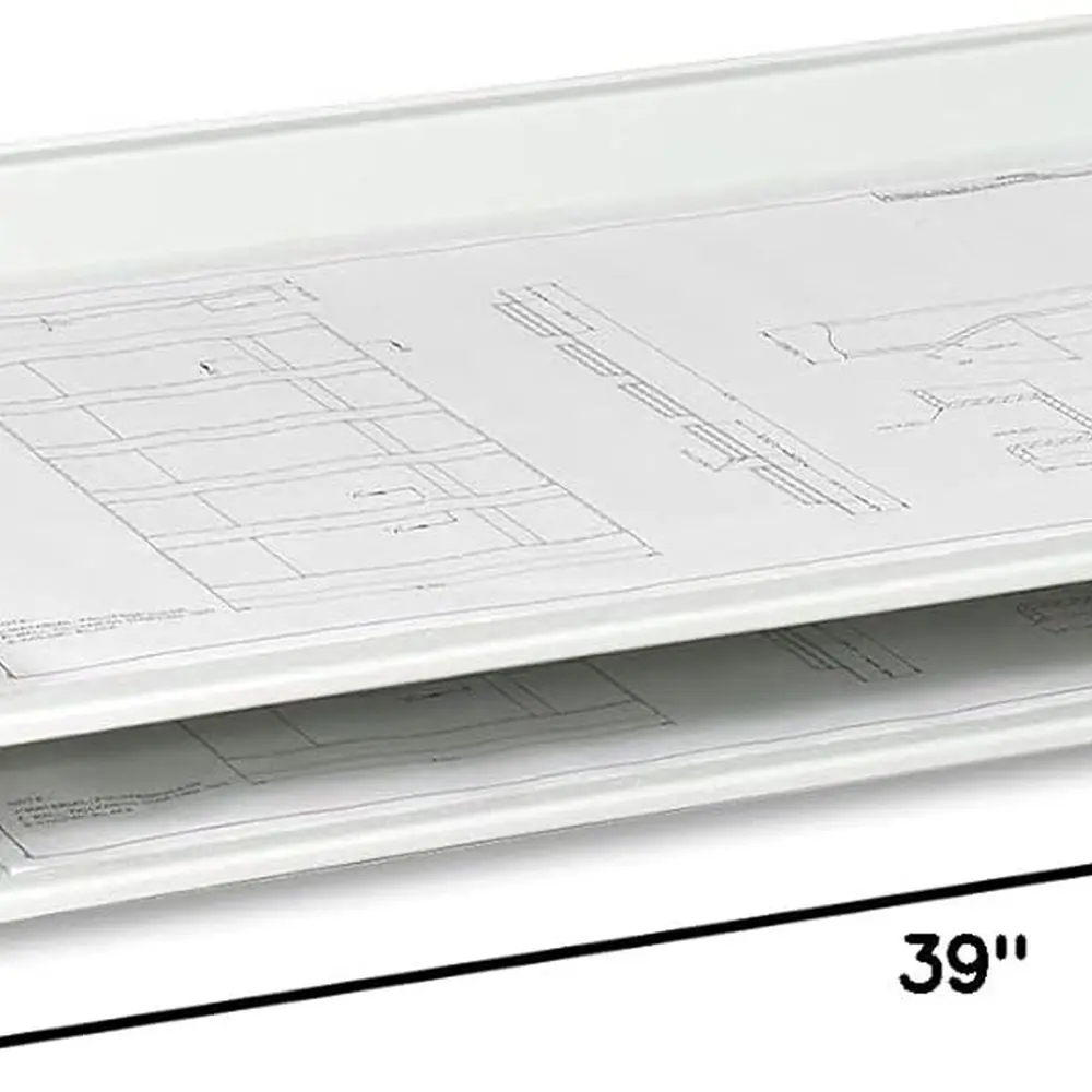 Bandeja apilable gigante para 24 x 36 documentos, (Qty. 2), Blanco