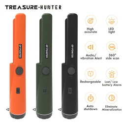Treasure Hunter GP Pointer Professional Handheld Metal Detector Finder Pin pointer Pinpointing Waterproof 360 Side Scan