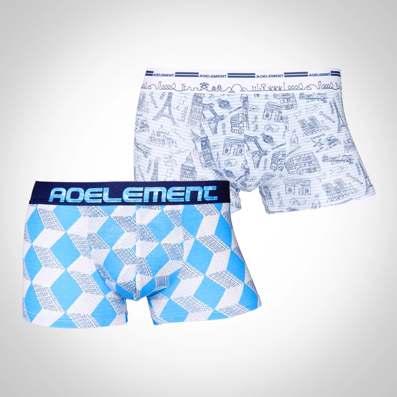 5 Stück Herren-Slips, Modal-Boxershorts, sexy Prints, Persönlichkeit, atmungsaktive Boxershorts, trendige Jugendshorts mit mittlerer Leibhöhe