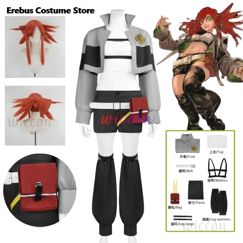 

Halloween Anime Manga Gachiakuta Riyo Reaper Cosplay Costume Wig Uniform Riyo Retro Akuta Cleaners Workwear Style Women Girls