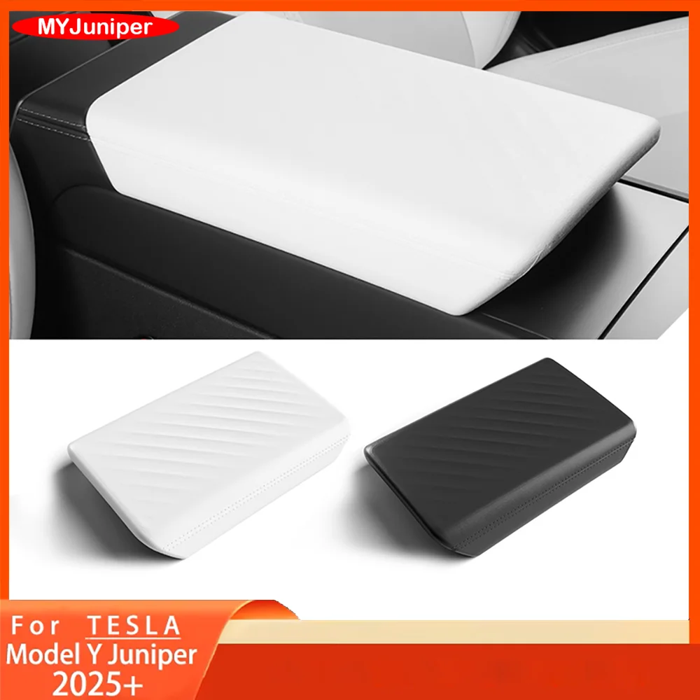 

Для Tesla Model Y Launch Juniper 2025 Model 3 Highland 2024 TPE Мягкий чехол для подлокотника центральной консоли Крышка подлокотника Аксессуары