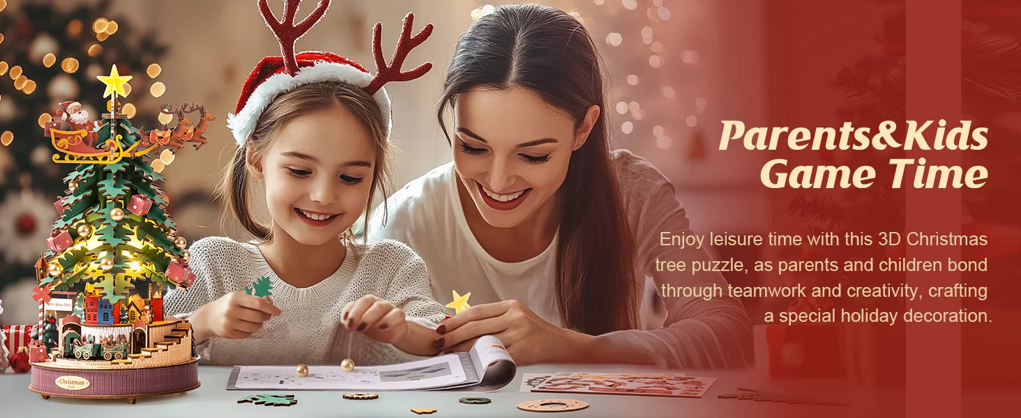 Rolife Casa Delle Bambole In Legno – Vigilia Di Natale – Kit 3D Per Adulti Da Costruire Con Luci - 2