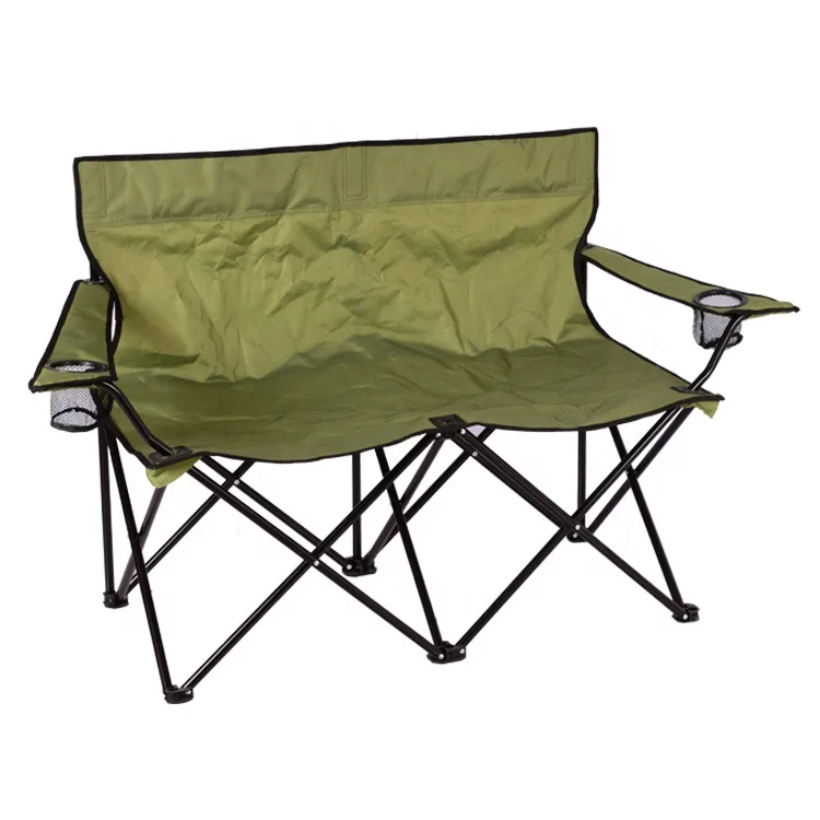 

Hot sale! Amy Green Modern Double Leisure Beach Chair Long Foldable With Cup for Outdoor Furniture in Parks Warehouses