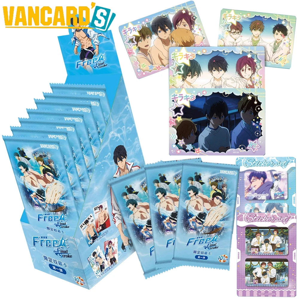 

Genuine VANCARD'S Free! -The Final Stroke Collection Card Hazuki Nagisa Sosuke Yamazaki Exquisite Craftsmanship Sticker Card Toy