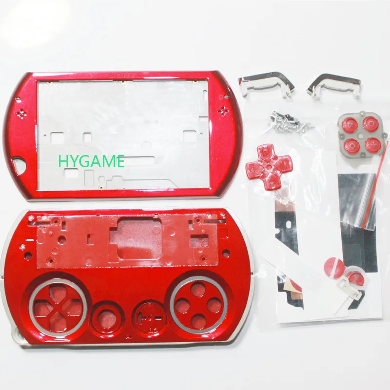 Replacement Housing Shell Case for PSP GO Game Console with Buttons Kit Metal Hard Front Back Shell Full Set PSP GO