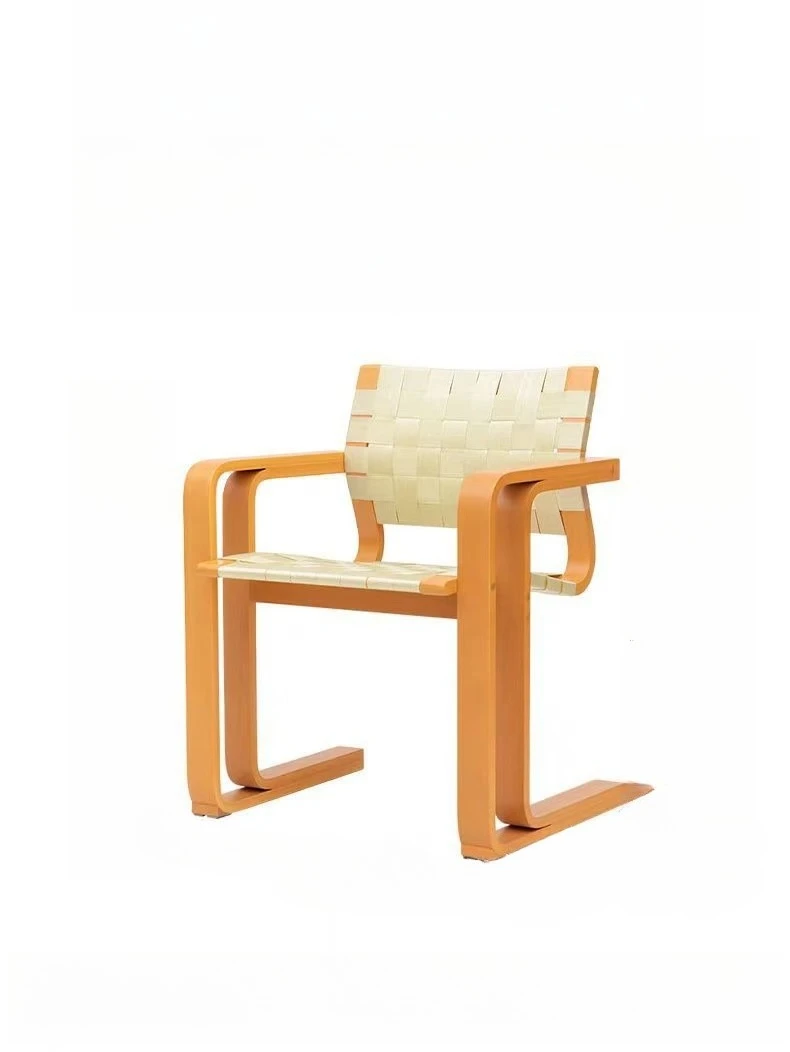 

Danish designer, woven dining chair, wabi sabi wind, medieval solid wood retro, armrests, desk, office chair