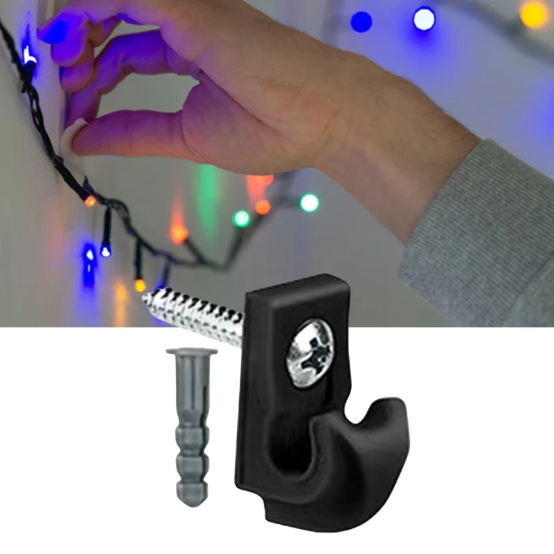 10pcs สกรูตะขอโรงงานสำหรับการติดตั้งติดตั้งที่ปลอดภัยในบ้าน