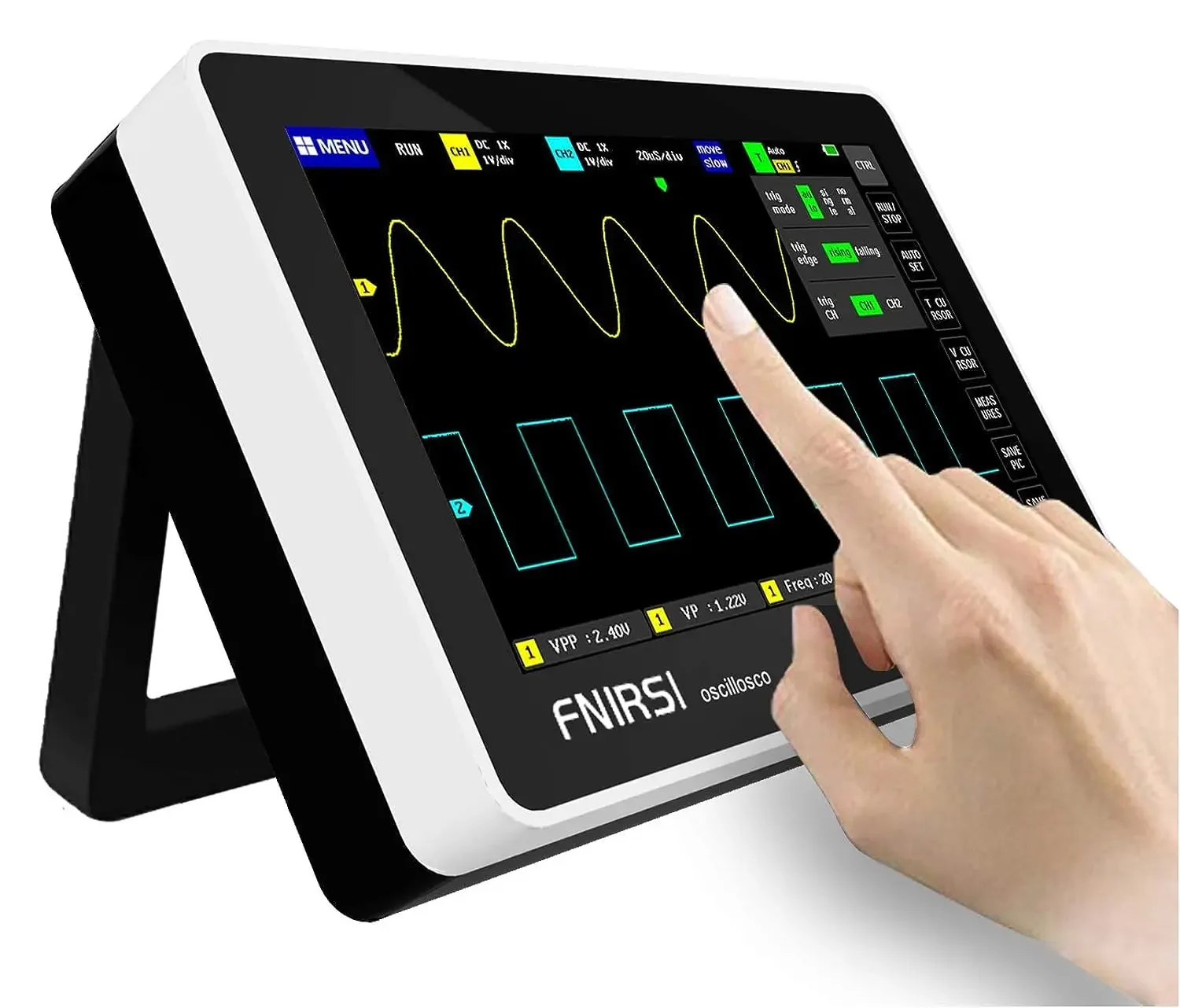 

Digital Touch Screen Storage Oscilloscope Kit,Mini Digital Oscilloscope 100mhz Bandwidth 7 Inch Screen