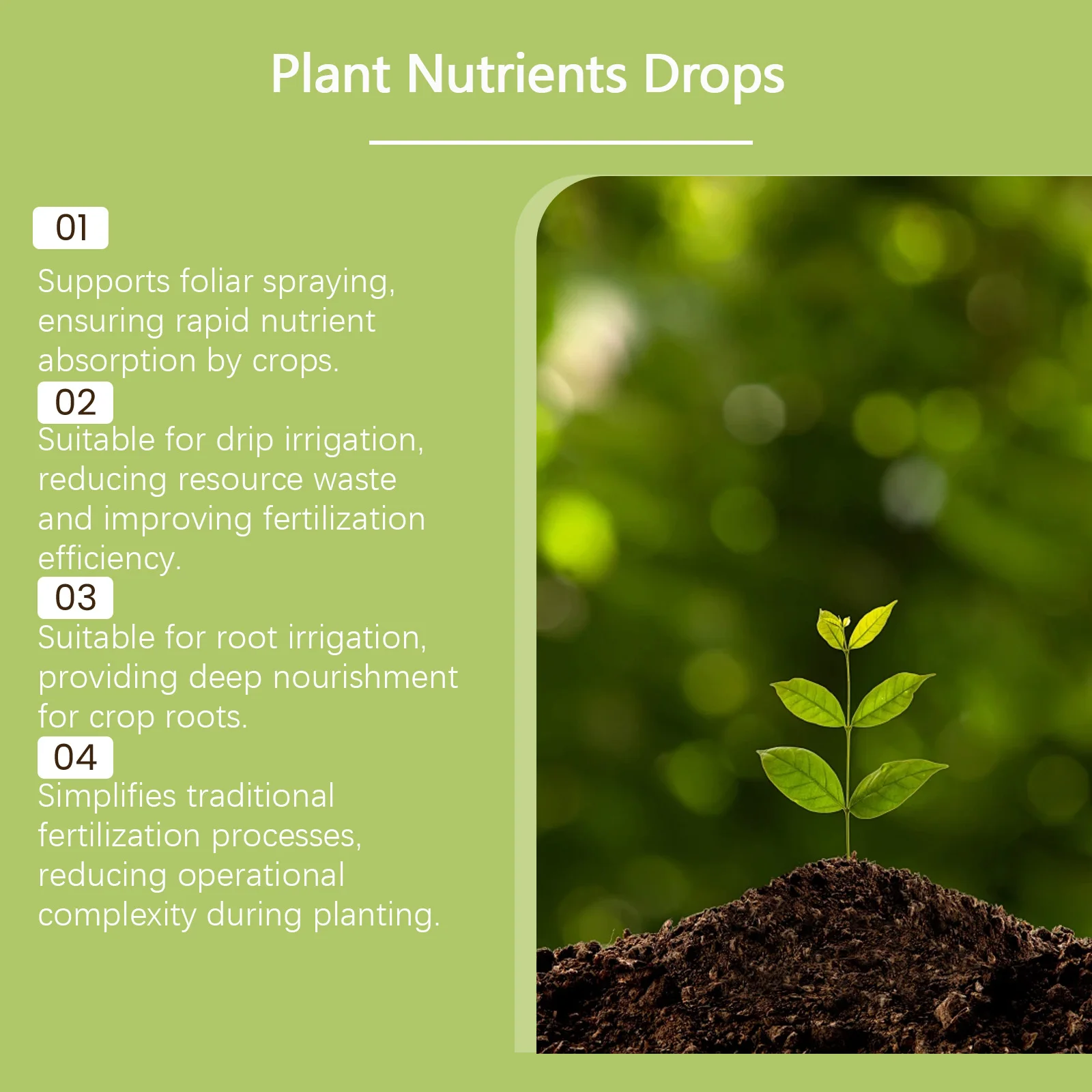MoonSpry Liquid Fertilizer Plant Nutrient Drops Root Supplement for Indoor Potted Plants Daily Care Greenery Care Solution