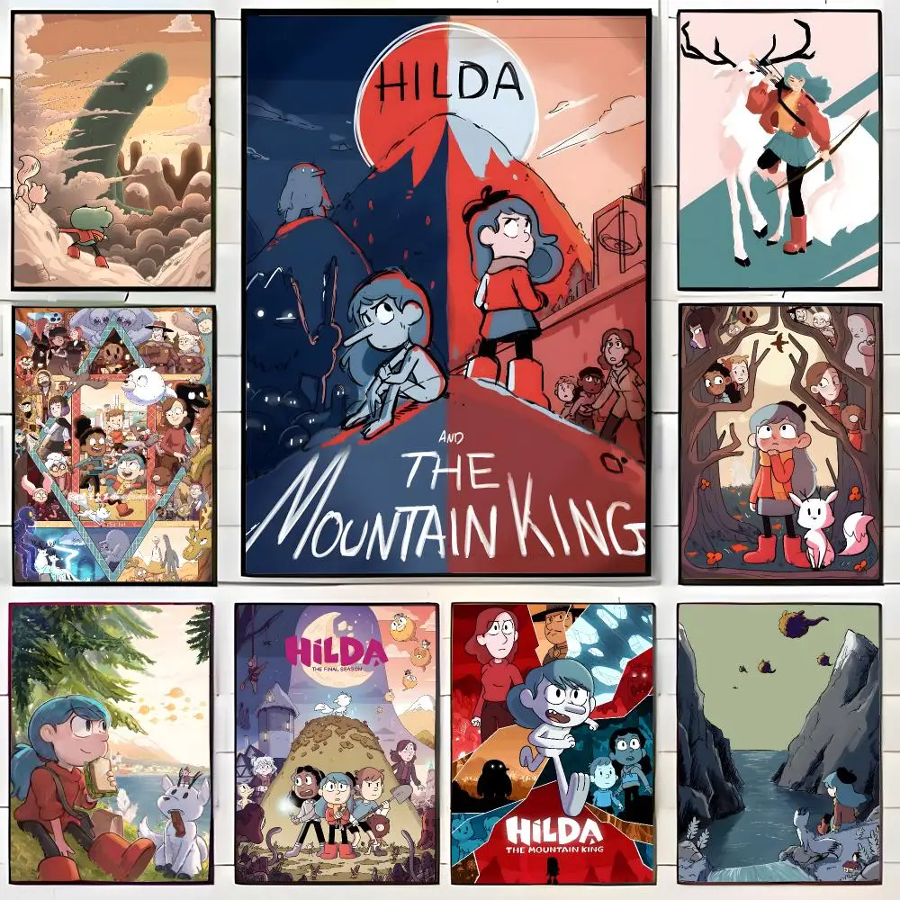 fantasy cartoon h-Hilda Poster Wall Art Print Decorative Mural Home Decor Gift Unframed