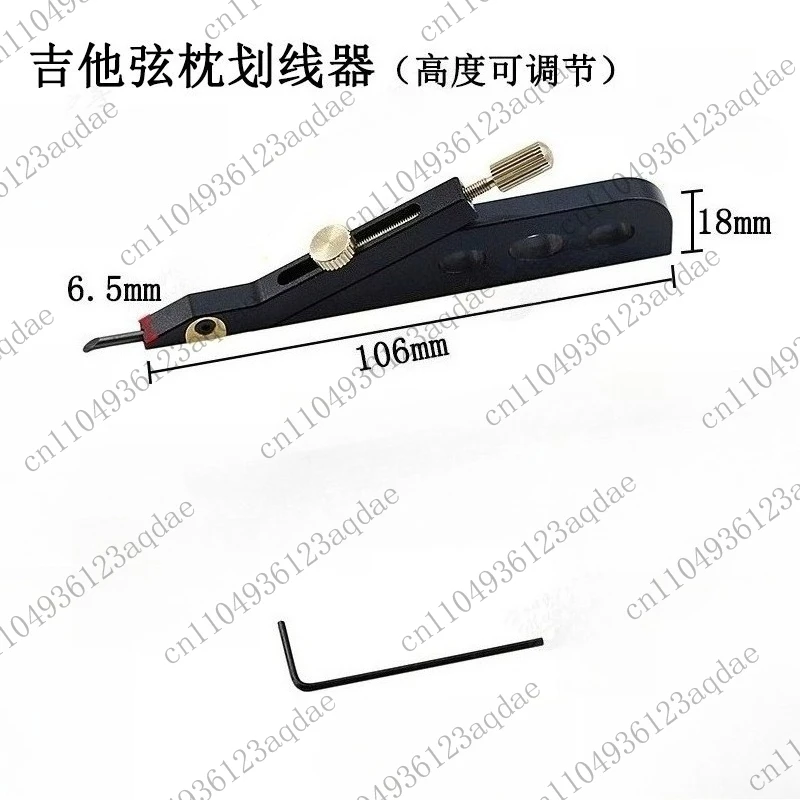 Tool for Making and Repairing Bakelite Guitars Guitar Nut Line Drawing Tool, String Pitch Marking