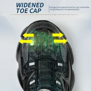 أحذية فولاذية من صبع القدم للرجال أحذية عمل غير قابلة للتدمير أحذية أمان خفيفة الوزن للمشي أحذية رياضية واقية مضادة للسحق مضادة للثقب أفضل 11 حذاء عمل للرجال للمبيعات - رقم 11