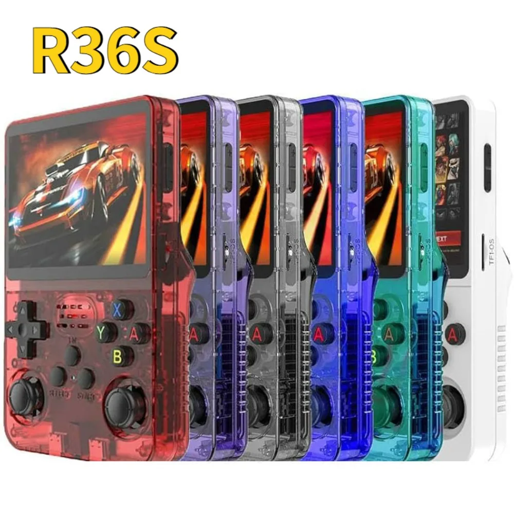 

Портативная игровая консоль Retro R36S, 3,5-дюймовый IPS-экран, 128 ГБ, предварительно загруженные игры, портативный карманный плеер, система Linux