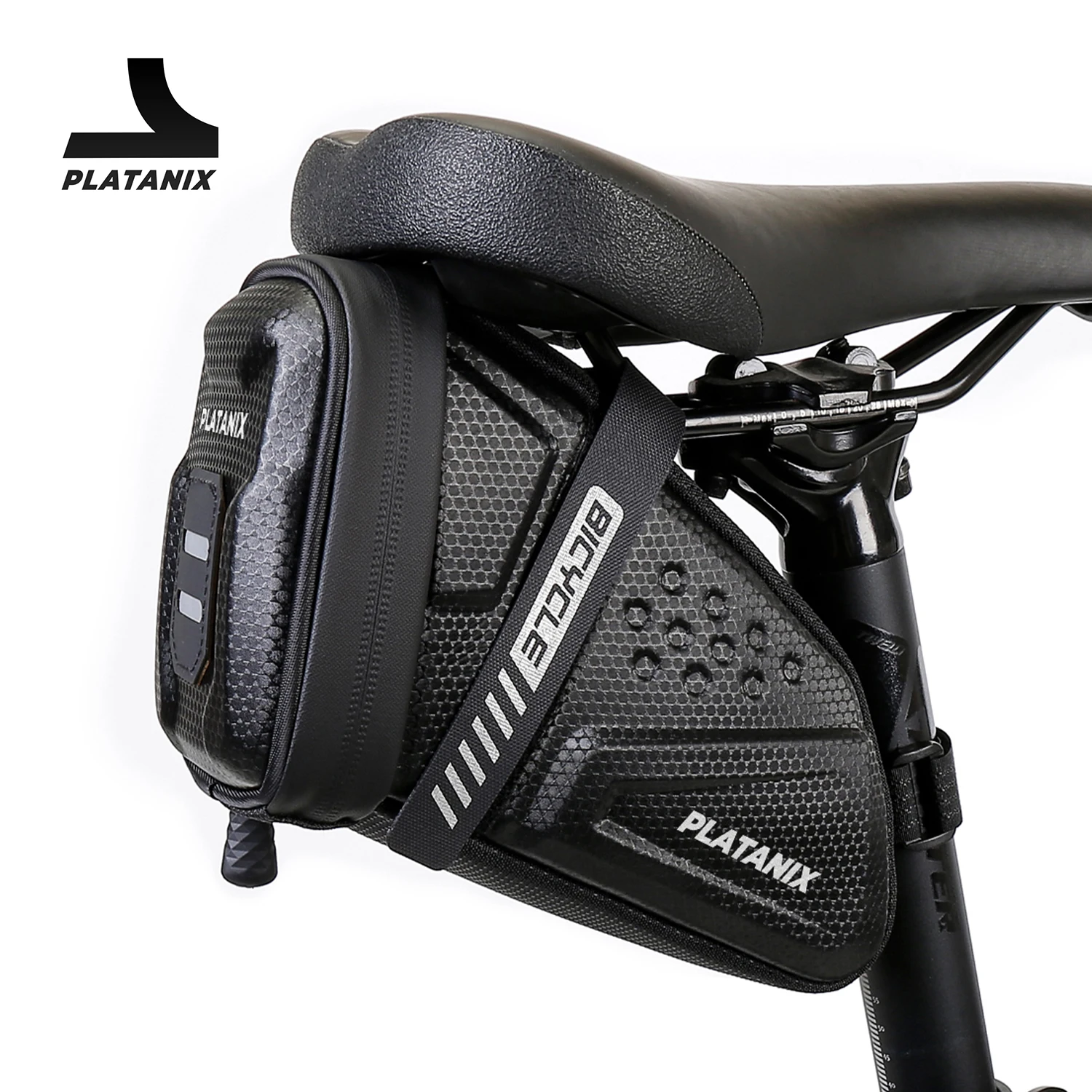 PLATANIX TZ07 Bicycle Tail Bag Saddle Bag Mountain Bike EVA Hard