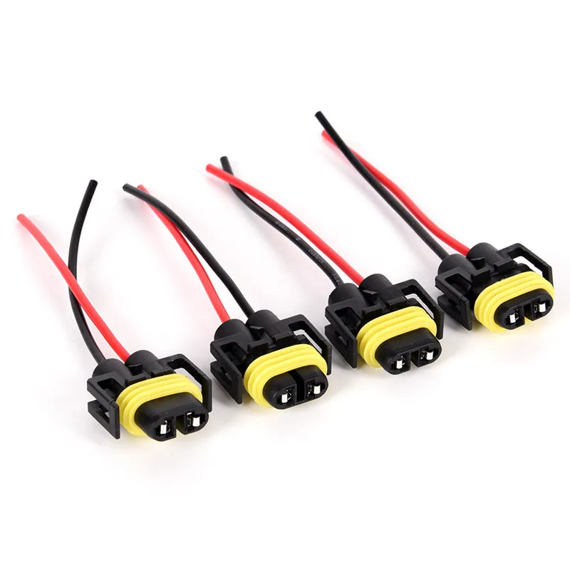 NEW SALE 2pcs H11 H8 Headlight/Fog Lamp Female Adapter Harness Sockets Car Cable Plug