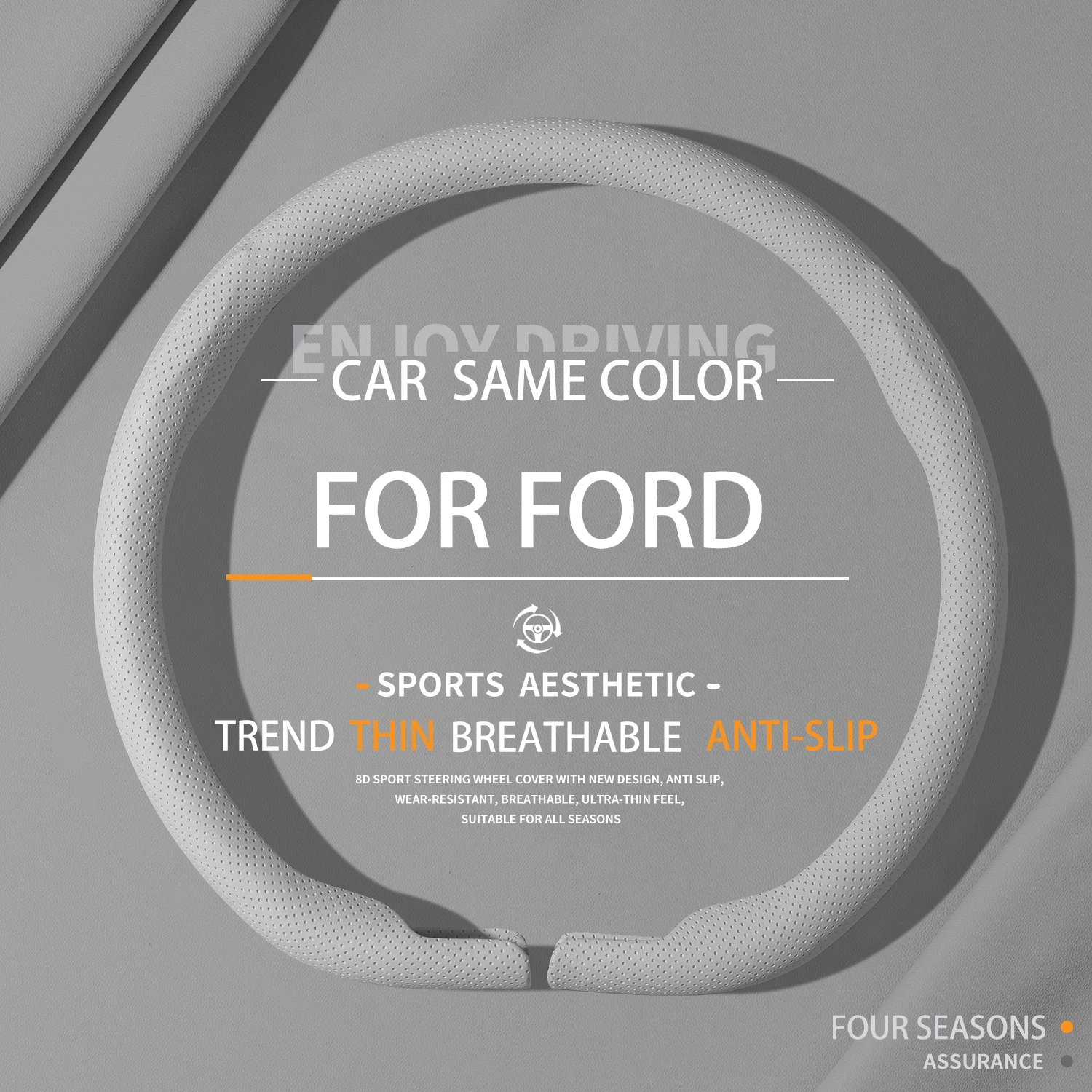 

Suitable For Ford Car Steering Wheel Covers Mondeo Escape Focus Fiesta Bronco Explorer Bronco EcoSport Territory Taurus Mustang