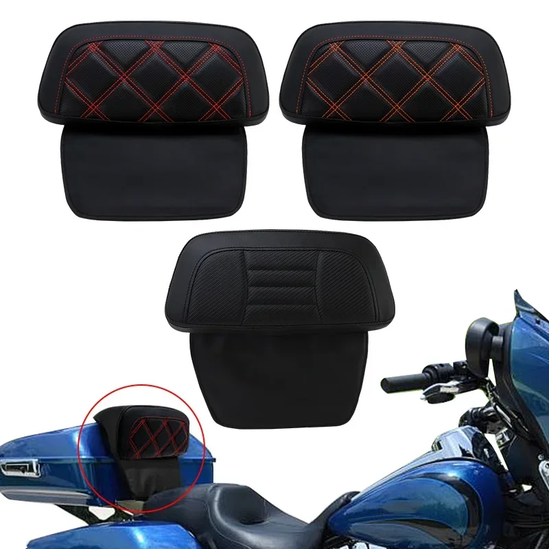 Motorcycle Razor Chopped Tour-Pack Backrest Pad For Harley Touring Road King Electra Glide Tri Glide Ultra Limited 2014-2022