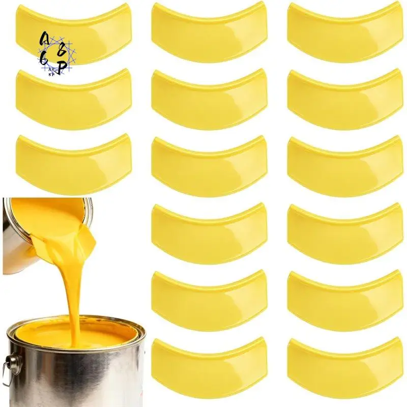 A68P-15 Pcs 1-Gallon Paint Can Pour Spout Bulk Paint Pouring Spout Reusable Universal Bucket Attachment For Pint,Mess Free