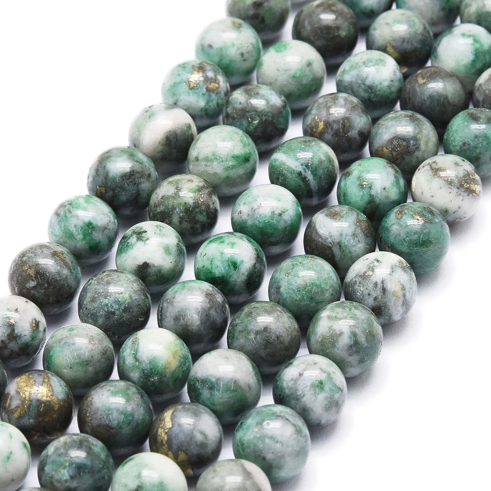 

33-63pcs 6/8/10/12mm Natural Stone Dioptase Beads Round Loose Spacer Beads For Jewelry Making DIY Bracelet Necklace Accessories