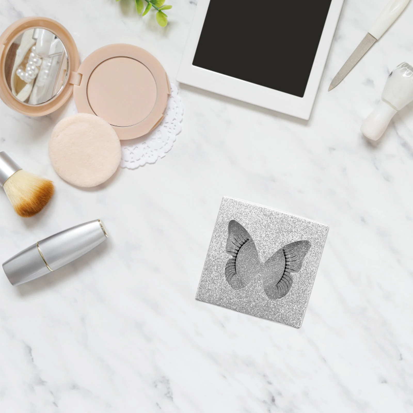 

30 PCS Eyelash Box False Case Container Holder Fake Eyelashes Plastic Organizer