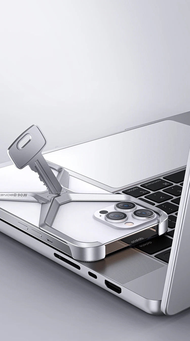 Metall Randlose Telefon Fall Für iPhone 13 12 14 15 16 Pro Max Aluminium Abnehmbare Wärmeableitung Rüstung Abdeckung Für IPHON 15 16 Promax – Detail 7