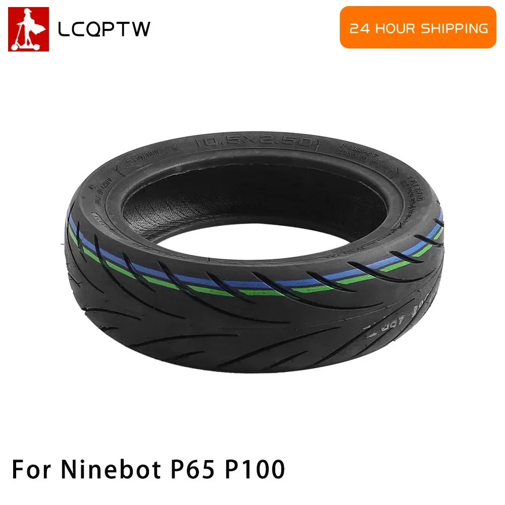10.5x2.50 Vacuum Tire CST Tubeless Tyre For Ninebot P65 P100 Electric Scooter Wheel Electric Scooter Accessories Parts